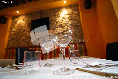 Image of Restaurant interior, Barga, Italy
