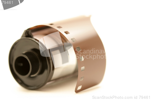 Image of roll of film over white