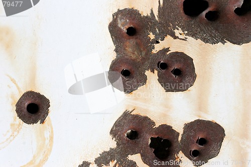 Image of bullet holes background