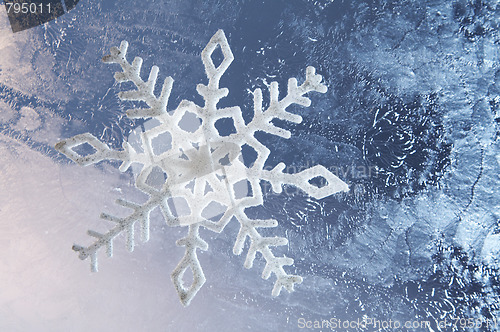 Image of Frozen glass background