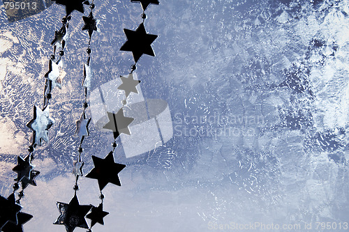 Image of Frozen glass background