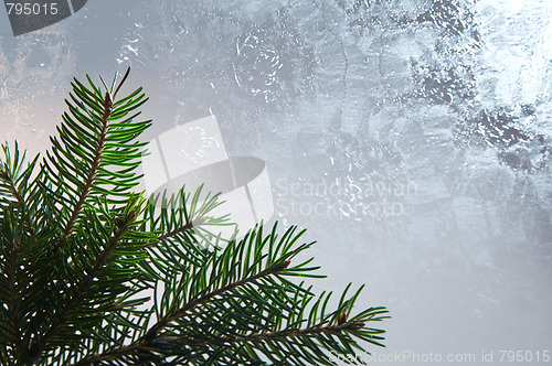 Image of Frozen glass background