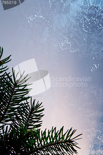 Image of Frozen glass background