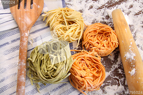 Image of Assortment of different  italian pasta