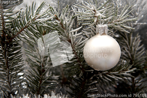 Image of Snowy christmas decoration