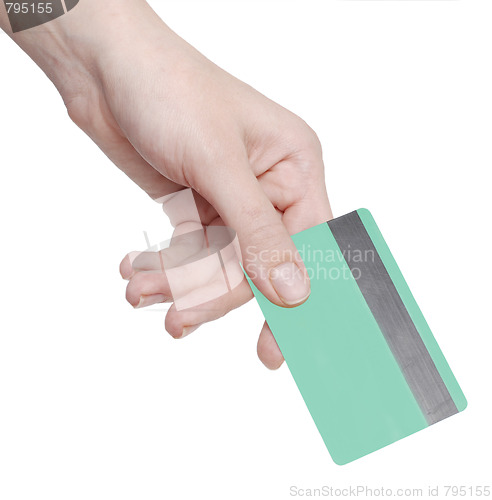 Image of card in a hand