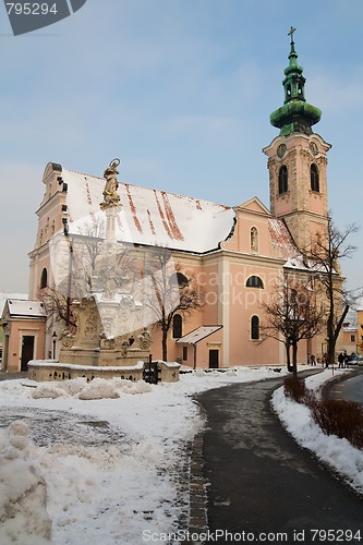 Image of church in hainburg