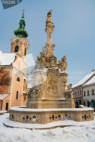 Image of pillar of saint maria in hainburg
