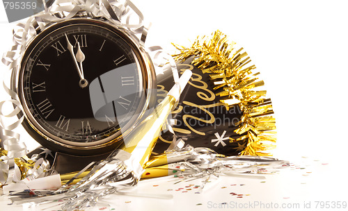 Image of Waiting for the New Year with clock