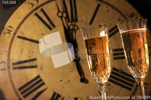 Image of Celebrating New Years with champagne