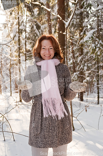 Image of Woman in forest