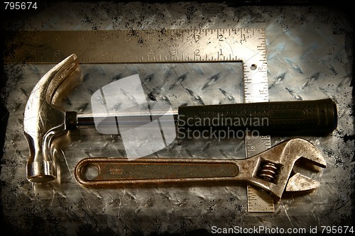 Image of Grunge work tools