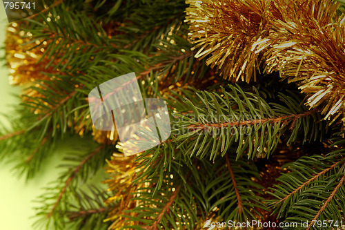 Image of Golden-green christmas decoration