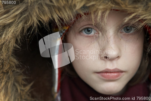 Image of Winter dressed girl