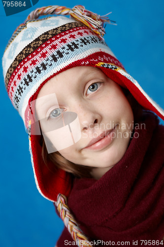 Image of Winter dressed girl