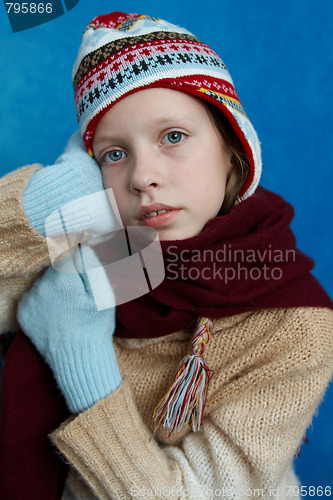 Image of Winter dressed girl