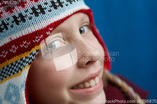 Image of Winter dressed girl