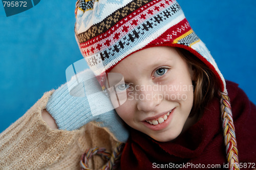 Image of Winter dressed girl