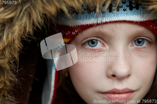 Image of Winter dressed girl