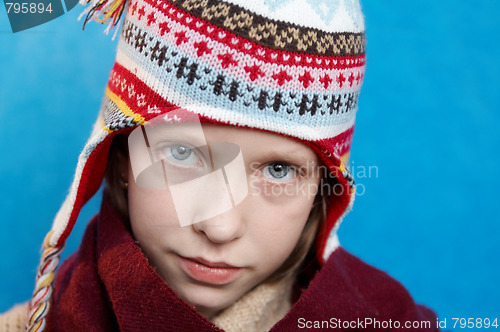 Image of Winter dressed girl