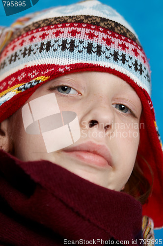 Image of Winter dressed girl