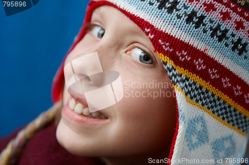 Image of Winter dressed girl