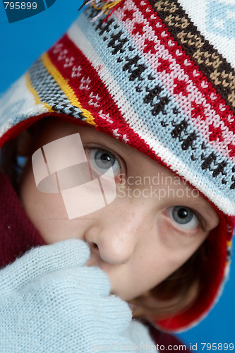 Image of Winter dressed girl