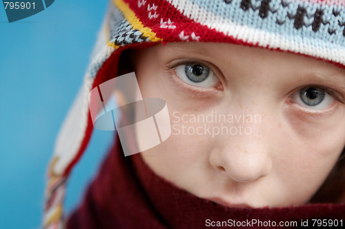 Image of Winter dressed girl