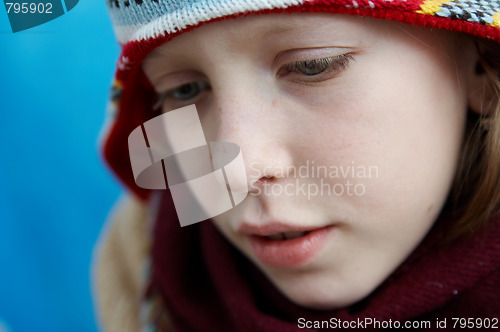 Image of Winter dressed girl