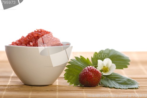 Image of Spa composition with strawberry