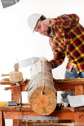 Image of Snapping a Log