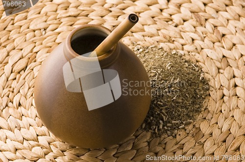 Image of argentinian calabash with yerba mate