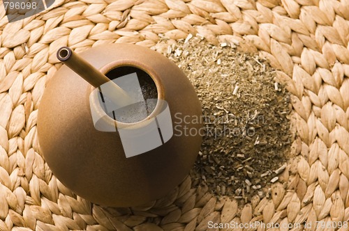 Image of argentinian calabash with yerba mate