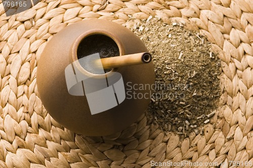 Image of argentinian calabash with yerba mate