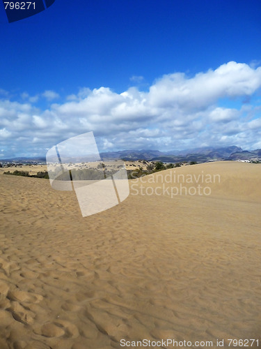 Image of Landscape View Of Maspalomas Dunes