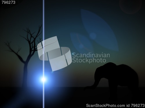 Image of Elephant Sunrise