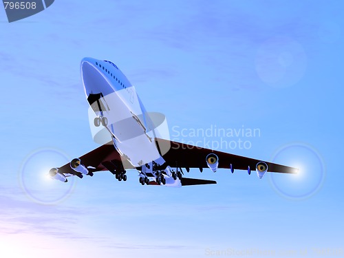 Image of Plane In Flight 
