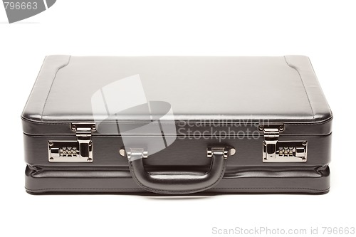 Image of Black Briefcase on White