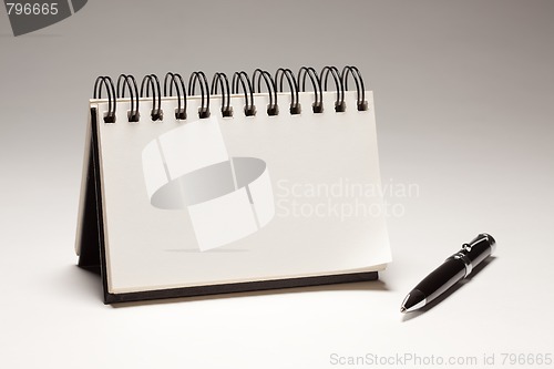 Image of Blank Spiral Note Pad and Pen