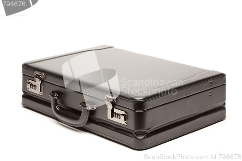 Image of Black Briefcase on White