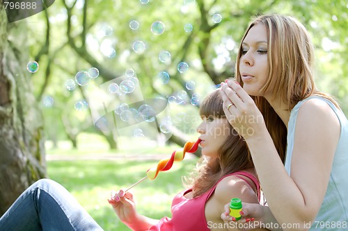 Image of two girls in the park