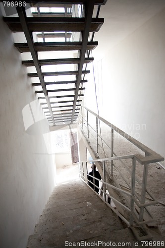 Image of interior with stairway