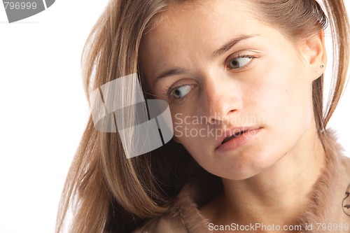 Image of thoughtful woman