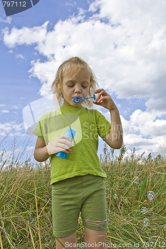 Image of Childrem blowing bubbles