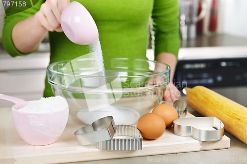 Image of Mixing ingredients for cookies