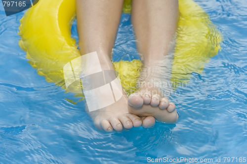 Image of Children in paddling pool