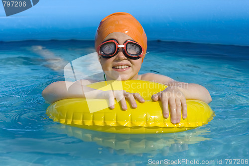 Image of Children in paddling pool