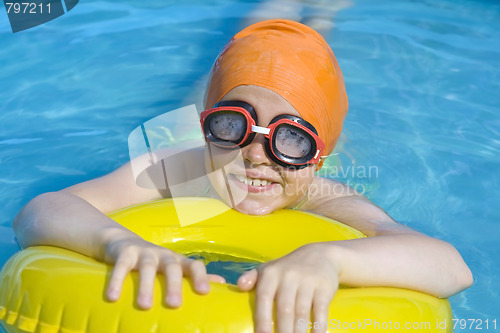 Image of Children in paddling pool