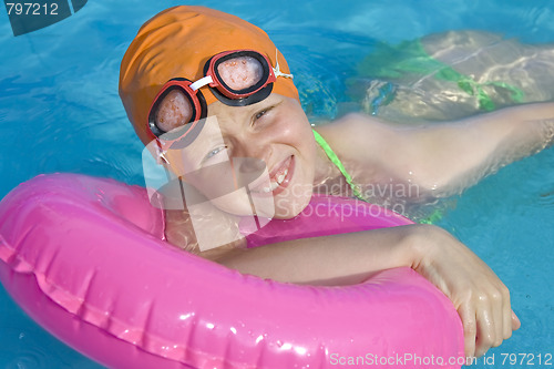 Image of Children in paddling pool