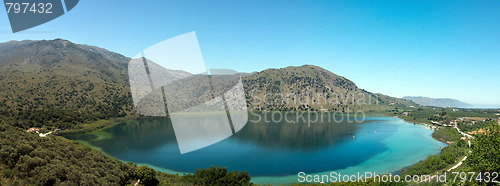 Image of Panoramic view of Lake Kournas